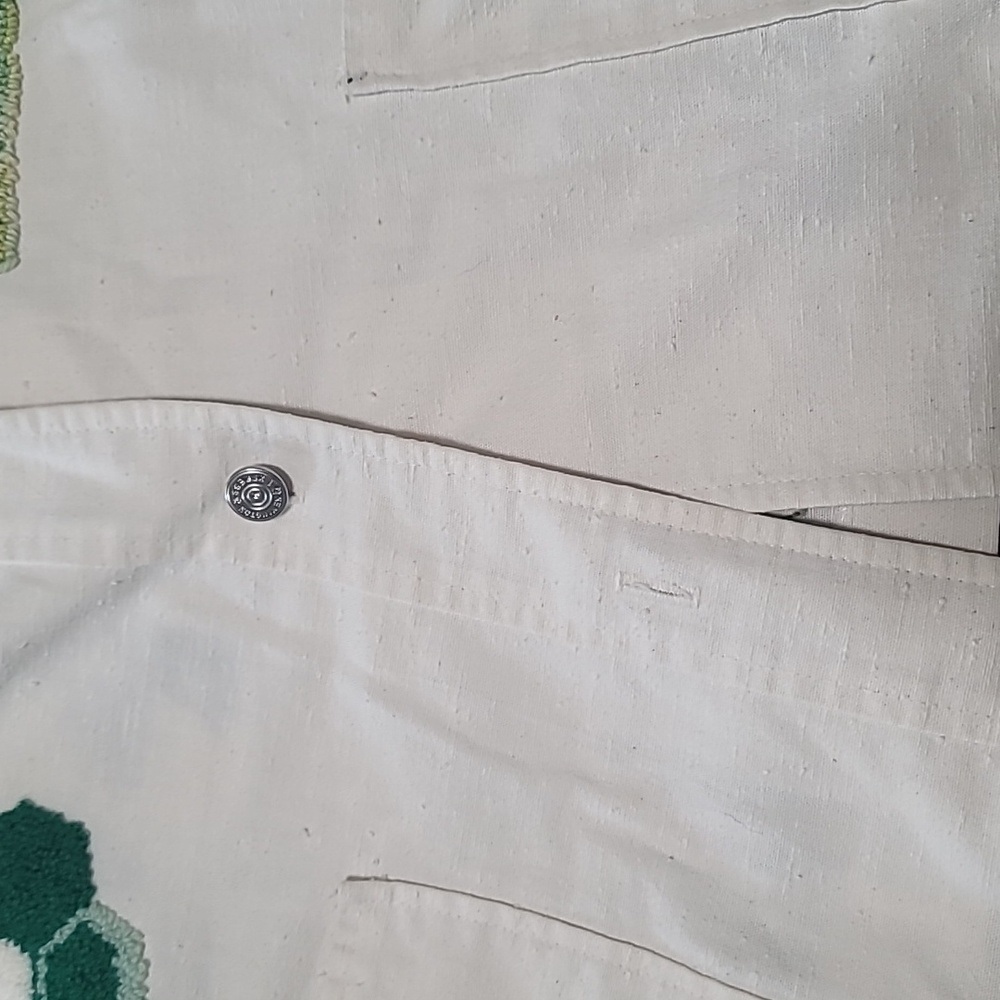 One-of-a-Kind Vintage Hand Embroidered Light Weight Linen Jacket - Picture 9 of 12